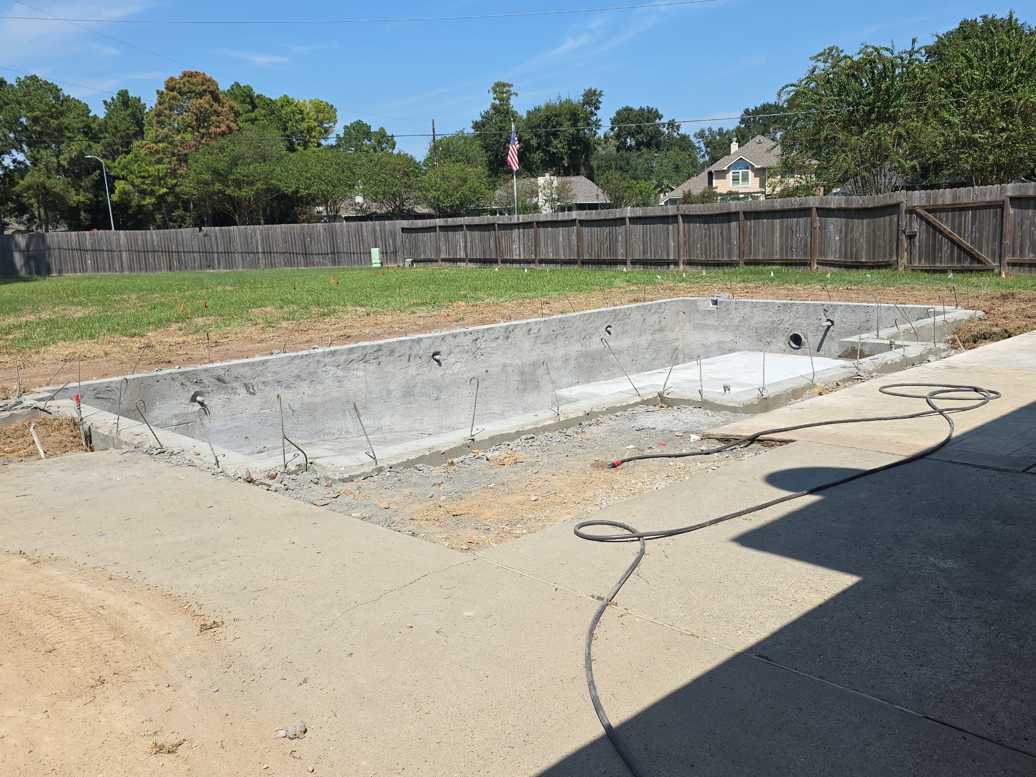 Pool construction cleanup project 18