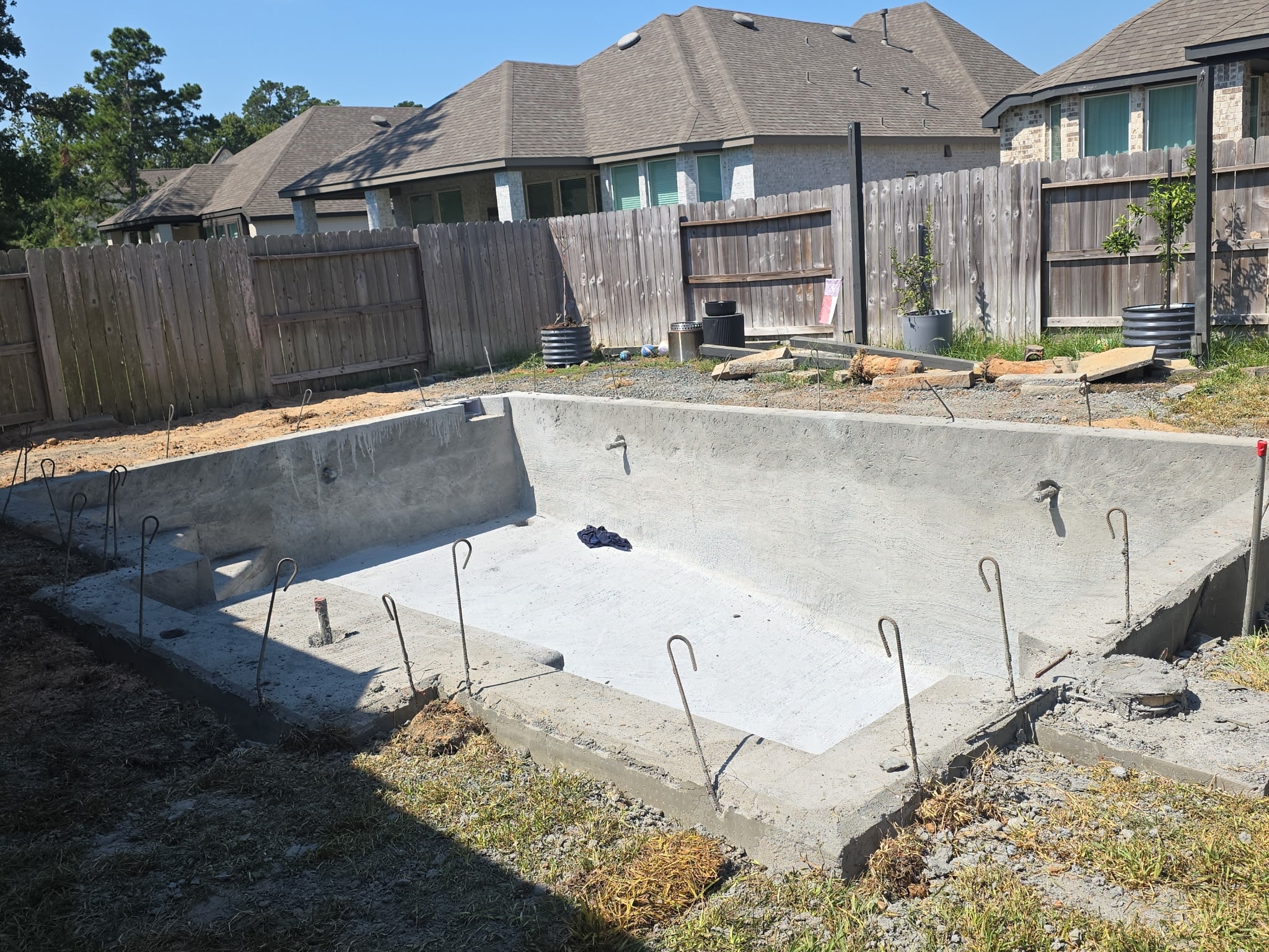 Pool construction cleanup project 20