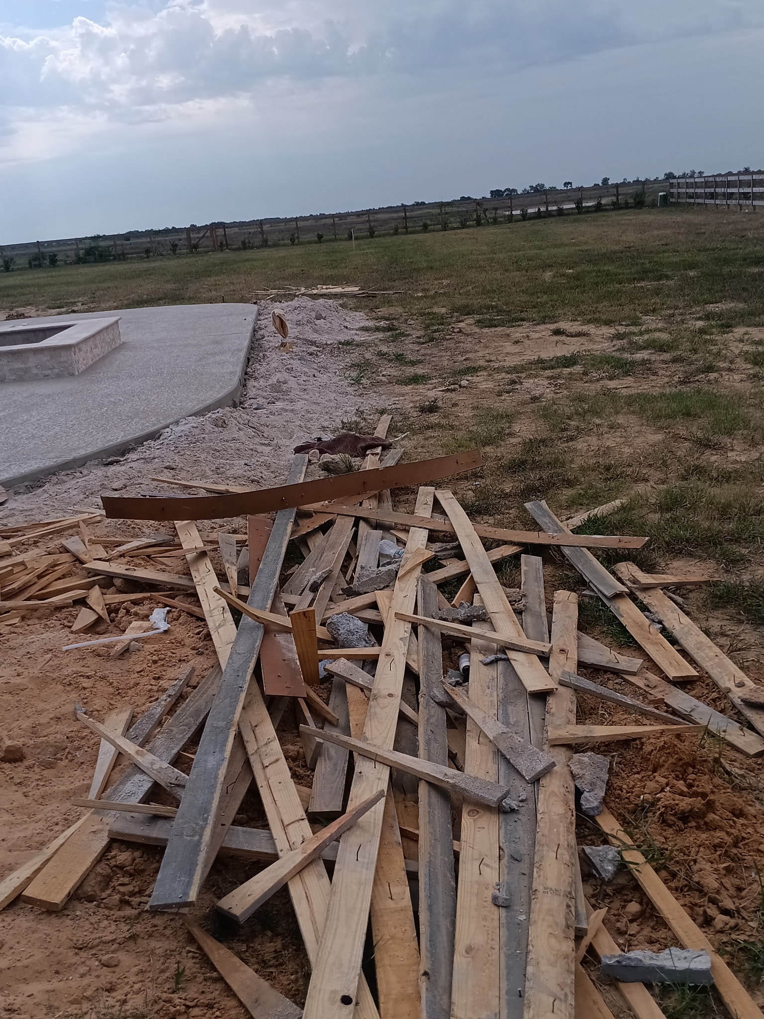 Pool construction cleanup project 7
